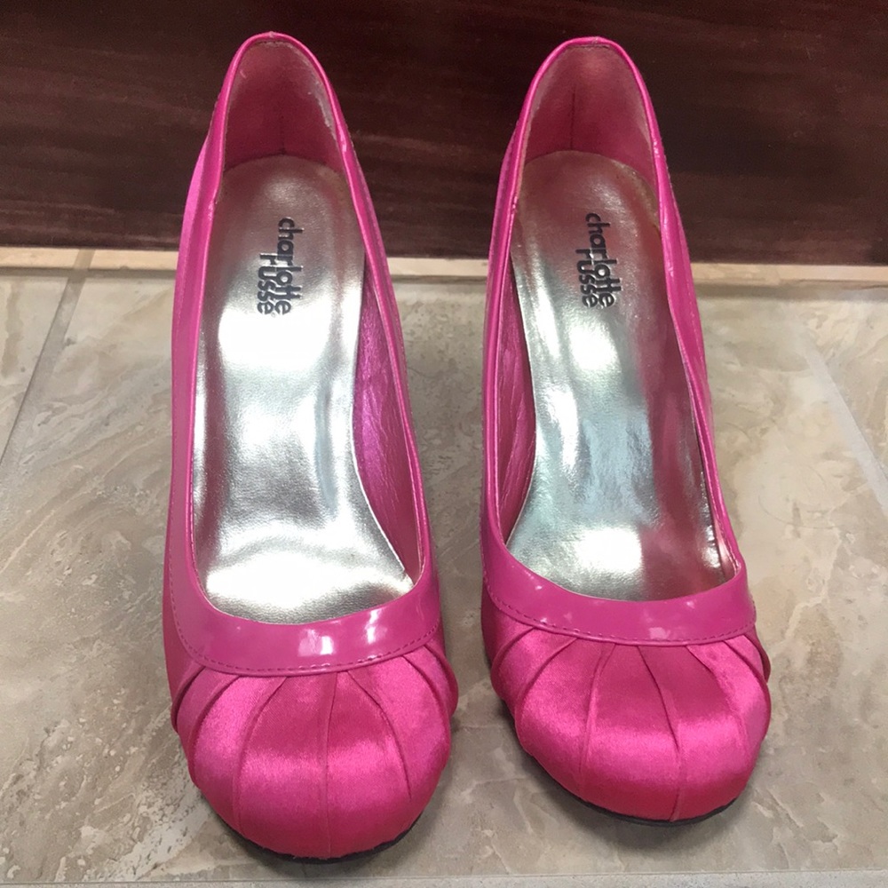 Hot Pink heels Size 7